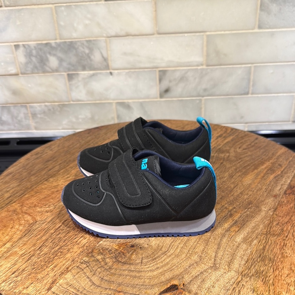 Native Toddler Kids Black and White Cornell Sneakers
